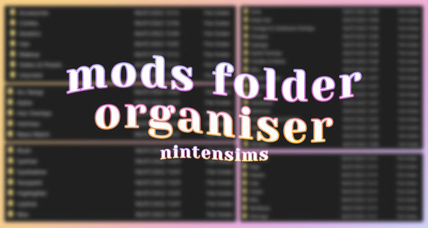 MODS FOLDER ORGANISER